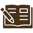 Writing journal graphic icon