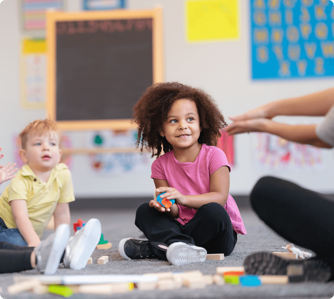 Group of children engaged in play